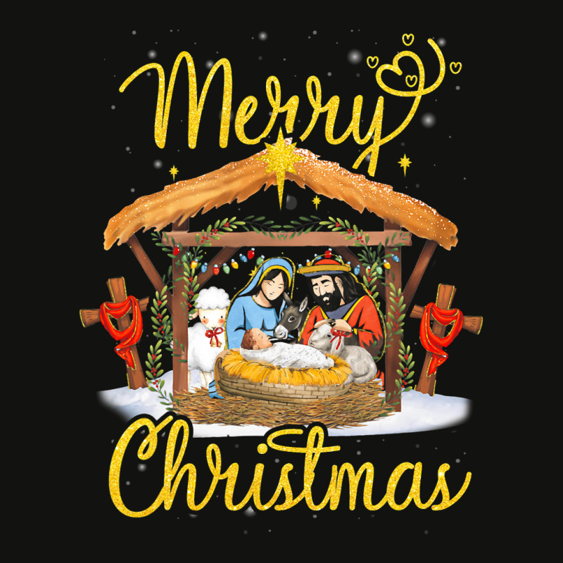 Merry Christmas Nativity North Stars Baby Birthday Scorecard Crop Tee by whoretacarpal | Artistshot