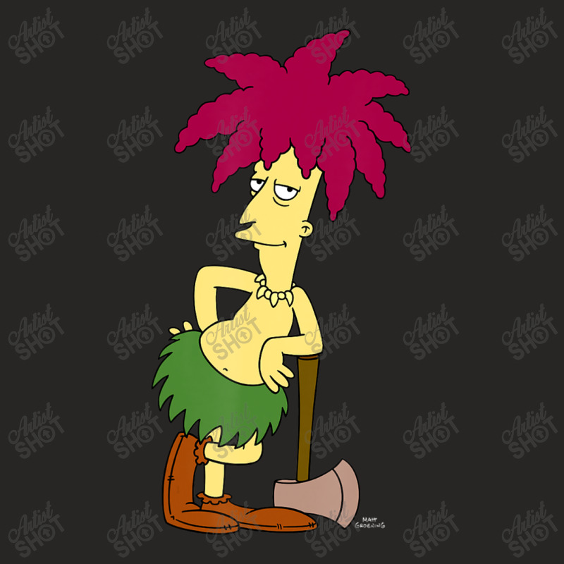 The Simpsons Sideshow Bob With Axe V1 Ladies Fitted T-Shirt by longdanouj | Artistshot