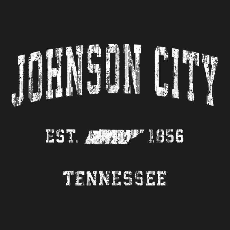 Johnson City Tennessee Tn Vintage Athletic Sports Classic T-shirt by galloywa | Artistshot