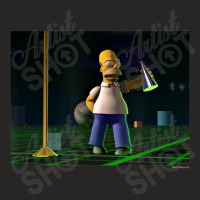 The Simpsons Treehouse Of Horror 3d Homer V-2 Ladies Fitted T-shirt | Artistshot