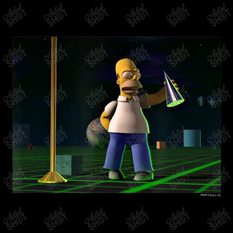 The Simpsons Treehouse Of Horror 3d Homer V-2 Cropped Hoodie by longdanouj | Artistshot