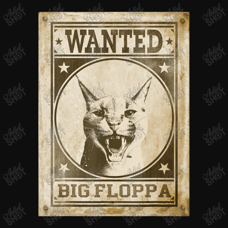 Big Floppa Cat Cute Caracal Cat Vintage Wanted Crop Top by spannmargarettrgy | Artistshot