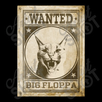 Big Floppa Cat Cute Caracal Cat Vintage Wanted Cropped Hoodie | Artistshot