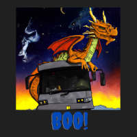 Crazy Space Dragon On The Bus Ladies Polo Shirt | Artistshot