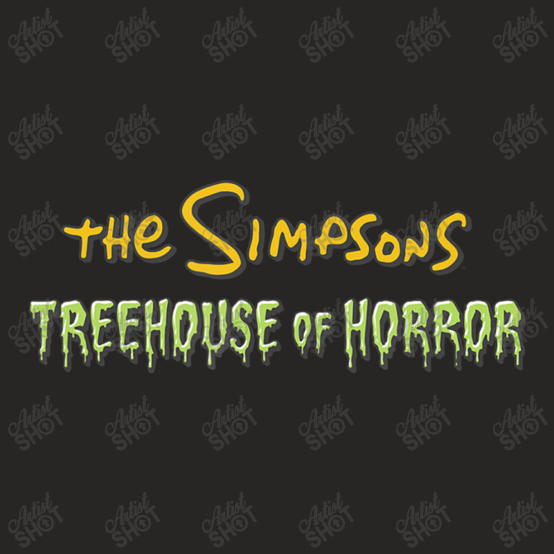 The Simpsons Treehouse Of Horror Halloween Centere Ladies Fitted T-Shirt by longdanouj | Artistshot