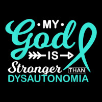 My God Is Stronger Than Dysautonomia Awareness War Men's 3/4 Sleeve Pajama Set | Artistshot