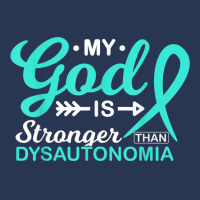 My God Is Stronger Than Dysautonomia Awareness War Men Denim Jacket | Artistshot