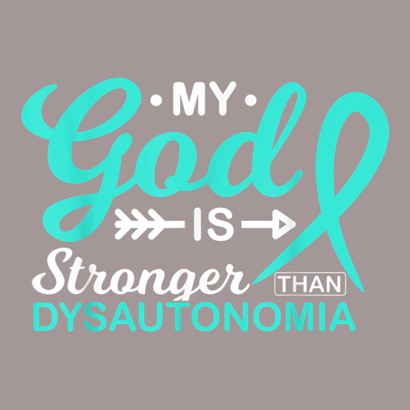 My God Is Stronger Than Dysautonomia Awareness War Vintage Short | Artistshot