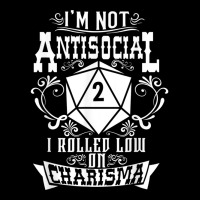 Role Player Game I'm Not Antisocial I Rolled Low O Kids Cap | Artistshot