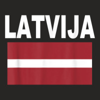 Latvija Flag T Shirt Cool Latvian Latvia Flags Gif Ladies Fitted T-shirt | Artistshot