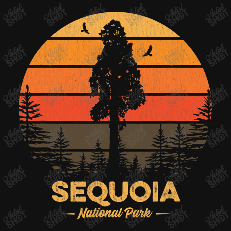 Sequoia National Park Retro Vintage Souvenir Gift Metal Print Square | Artistshot