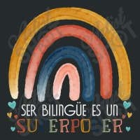 Ser Bilingue Es Un Superpoder Spanish Teacher Esl  Women's Triblend Scoop T-shirt | Artistshot