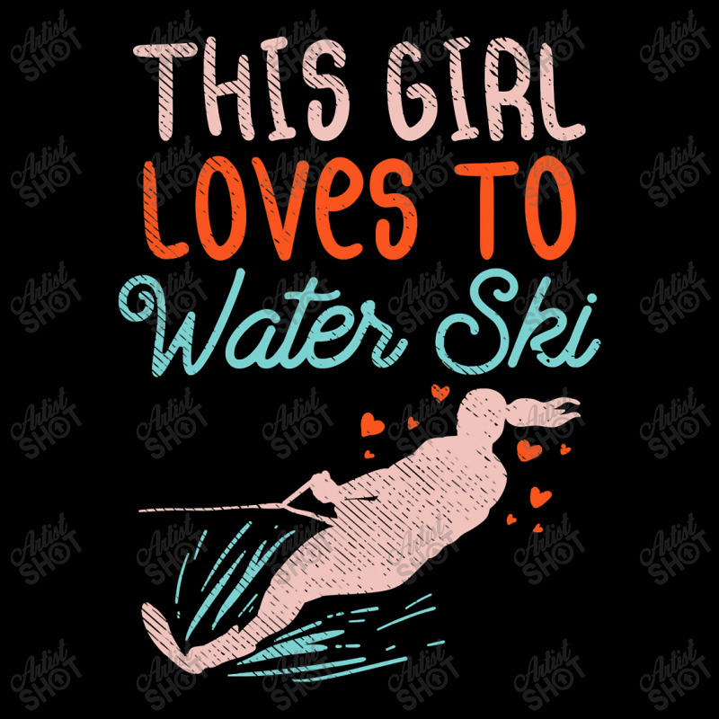 This Girl Loves To Water Ski Adjustable Cap by home12 | Artistshot