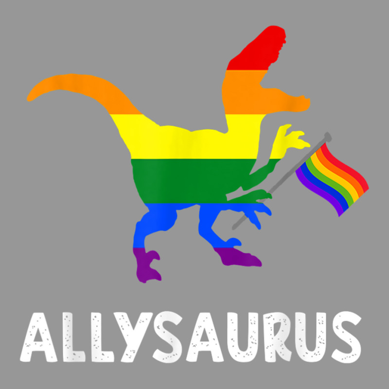 Allysaurus Trans Ally T Rex Dinosaur Gay Pride Par Women's V-Neck T-Shirt by gabuya | Artistshot