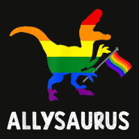 Allysaurus Trans Ally T Rex Dinosaur Gay Pride Par Scorecard Crop Tee | Artistshot