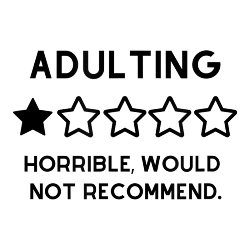 Adulting Is Not Recommended, One Star Review, Funn Youth Zipper Hoodie | Artistshot