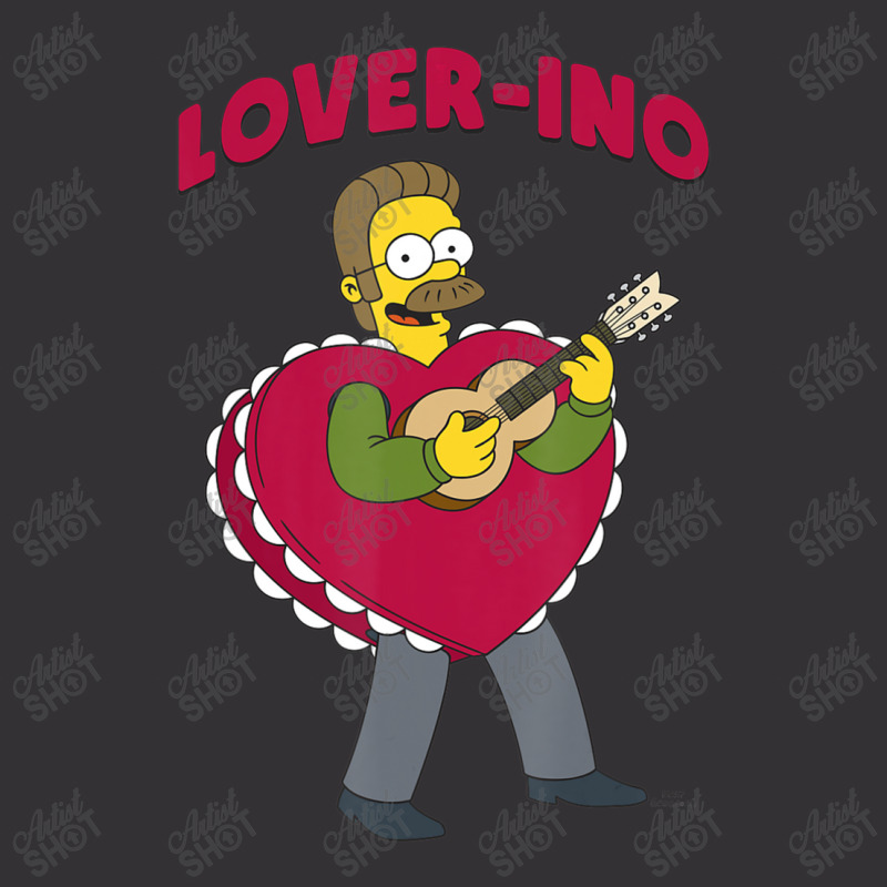 The Simpsons Valentine's Day Ned Flanders Lover-in Vintage Hoodie by longdanouj | Artistshot