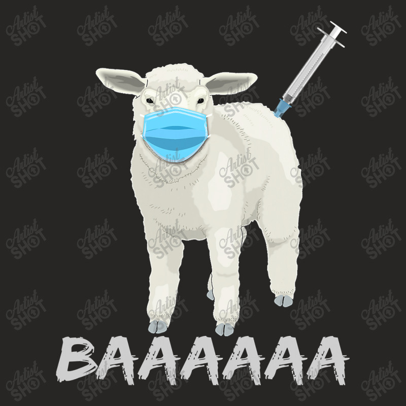 Sheep Or Sheeple Anti Vaccine And Mask Ladies Fitted T-Shirt by home12 | Artistshot