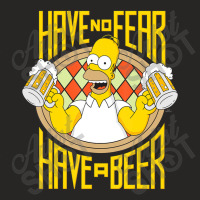 Us The Simpsons Homer Beer Fear 01 H Ladies Fitted T-shirt | Artistshot