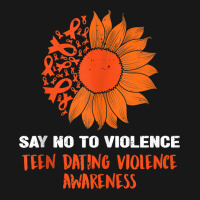 Sunflower We Wear Orange Teen Dating Violence Awar Flannel Shirt | Artistshot