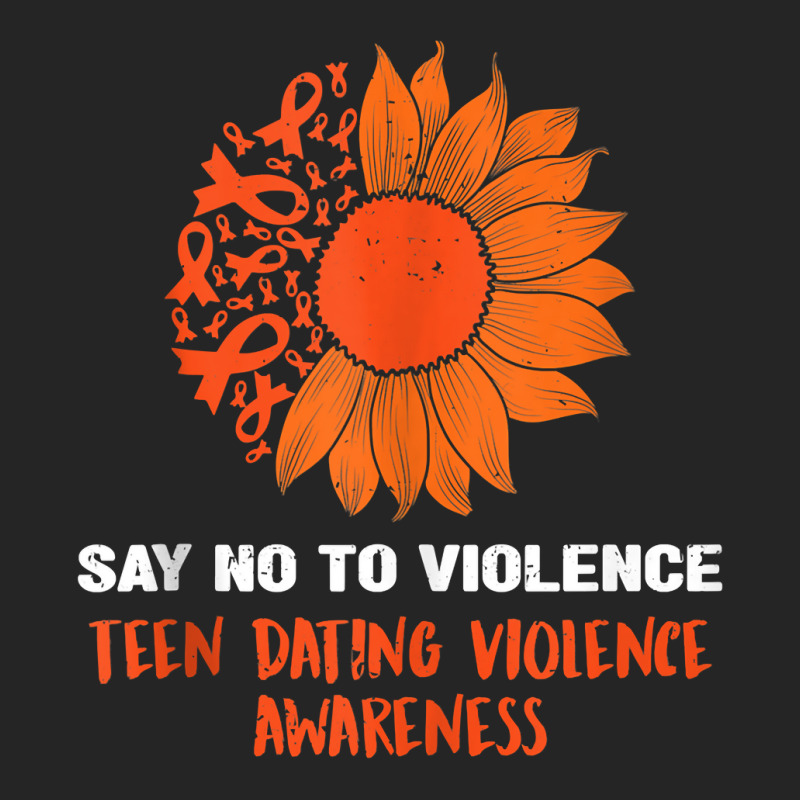 Sunflower We Wear Orange Teen Dating Violence Awar Unisex Hoodie by ginen | Artistshot