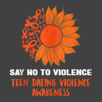 Sunflower We Wear Orange Teen Dating Violence Awar Vintage T-shirt | Artistshot