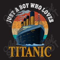 Ship Just A Boy Who Loves Titanic Boat Titanic Boy Waist Apron | Artistshot