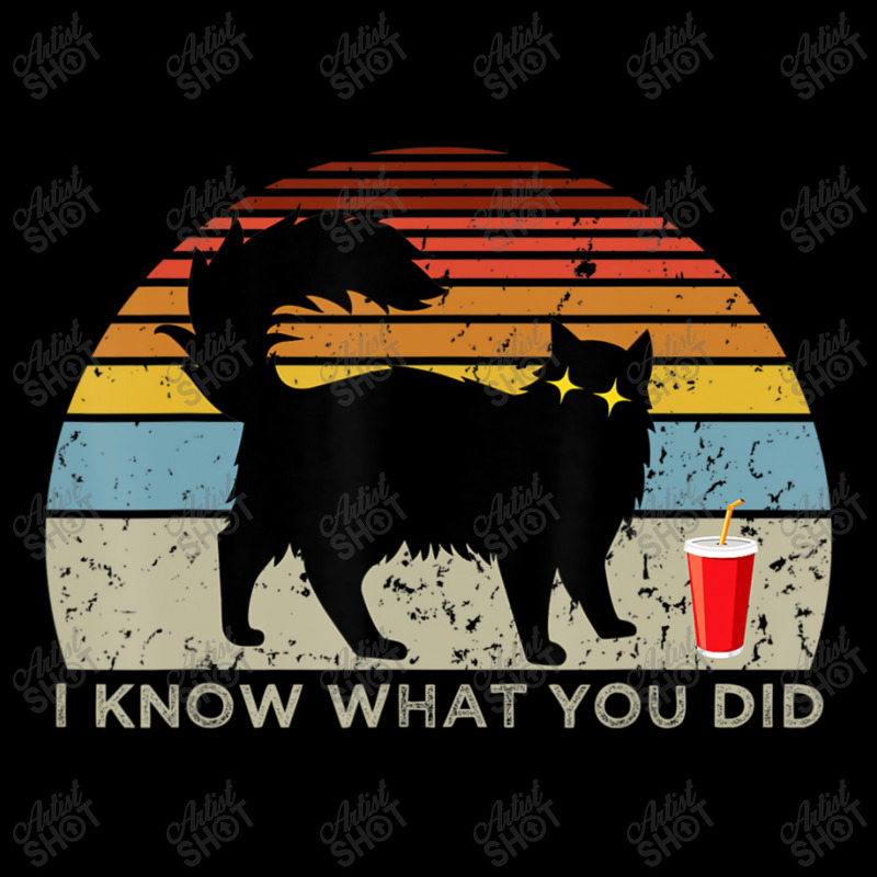 I Know What You Did Saying Retro Black Cat Red Cup Youth Hoodie | Artistshot