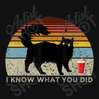 I Know What You Did Saying Retro Black Cat Red Cup Baby Bibs | Artistshot