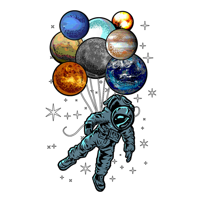 Astronaut Space Balloons Moon Mars Planets  Astron Women's Pajamas Set by jendhe | Artistshot