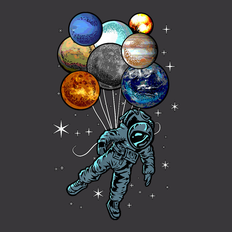 Astronaut Space Balloons Moon Mars Planets  Astron Ladies Curvy T-Shirt by jendhe | Artistshot