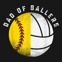 Dad Of Ballers Father Son Volleyball Softball Play Flannel Shirt | Artistshot