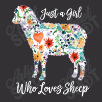 Just A Girl Who Loves Sheep Cute Funny Design For  Vintage Short | Artistshot