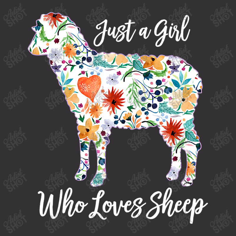 Just A Girl Who Loves Sheep Cute Funny Design For  Vintage Short | Artistshot