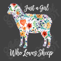 Just A Girl Who Loves Sheep Cute Funny Design For  Vintage T-shirt | Artistshot