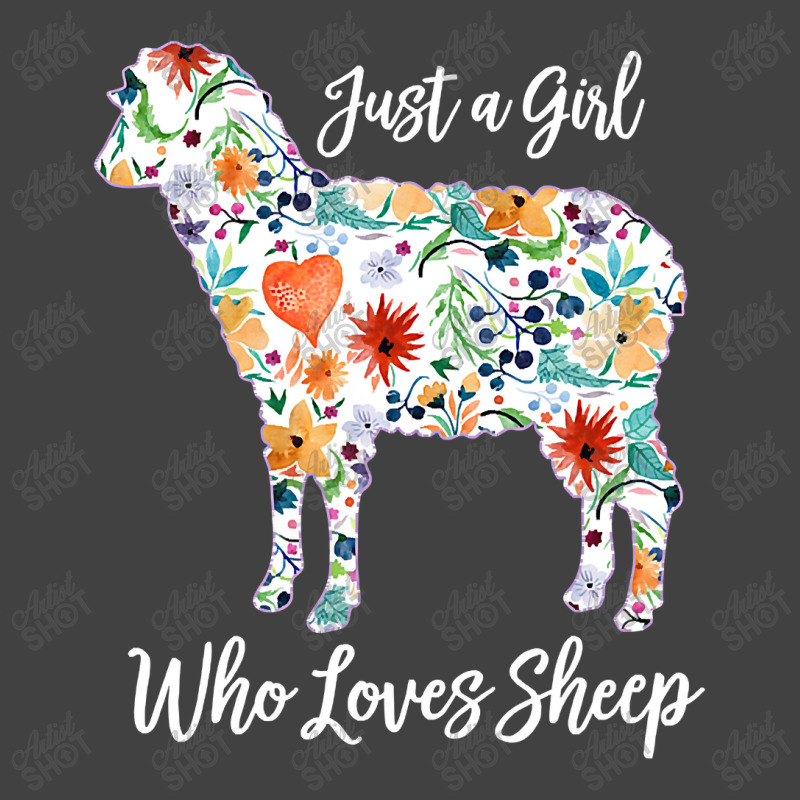 Just A Girl Who Loves Sheep Cute Funny Design For  Vintage T-shirt | Artistshot