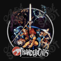 Thundercats Group Shot Vintage Circle Crop Top | Artistshot