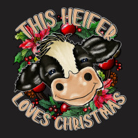 Cute Cow Heifer Christmas Mooey Christmas T-shirt | Artistshot