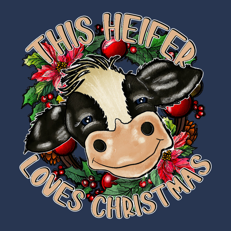 Cute Cow Heifer Christmas Mooey Christmas Men Denim Jacket | Artistshot