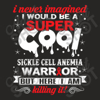 Sickle Cell Anemia Awareness Ribbon T S Ladies Fitted T-shirt | Artistshot