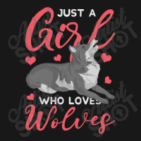 Just A Girl Who Loves Wolves Predator Forest Anima Flannel Shirt | Artistshot