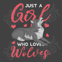 Just A Girl Who Loves Wolves Predator Forest Anima Vintage T-shirt | Artistshot