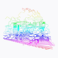 Railroad Model Train Steam Train Glow Model Railro T-shirt | Artistshot