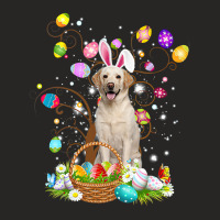 Cute Yellow Labrador Egg Shirt Easter Day Dog Dad  Ladies Fitted T-shirt | Artistshot