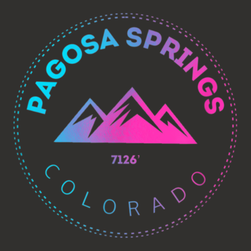 Pagosa Springs Colorado Mountain Town   Retro Co S Champion Hoodie | Artistshot