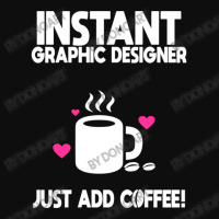 Instant Graphic Designer Just Add Coffee Crop Top | Artistshot