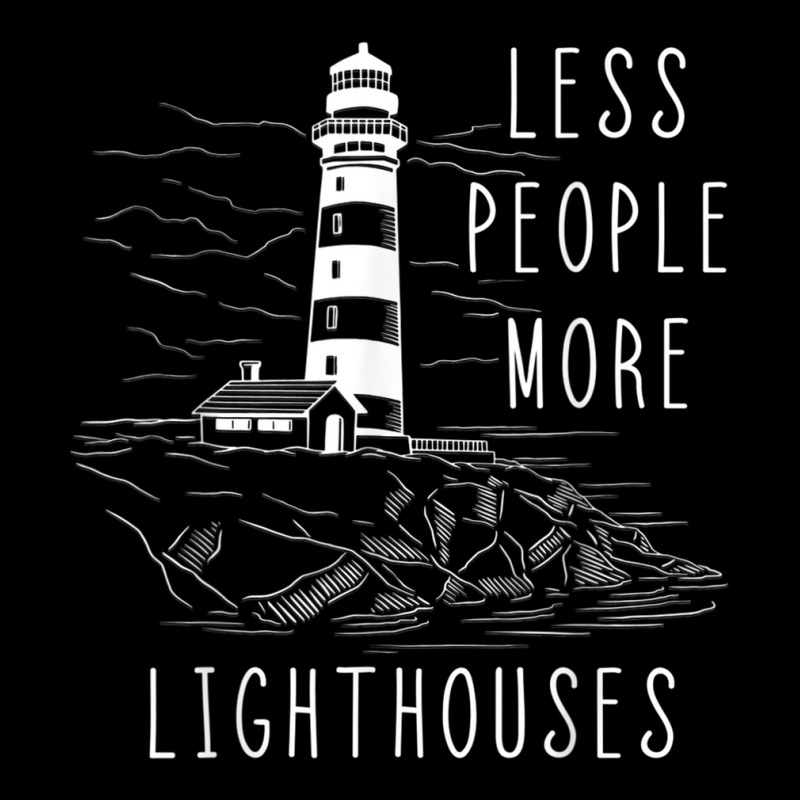 Lighthouse Less People More Lighthouses Seaside Li Baby Beanies by catotdmontis | Artistshot