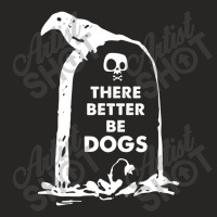 Saying Headstone Dog Lover Ladies Fitted T-shirt | Artistshot