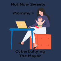 Not Now Sweety Mommys Cyberbullying The Mayor   Co Men Denim Jacket | Artistshot