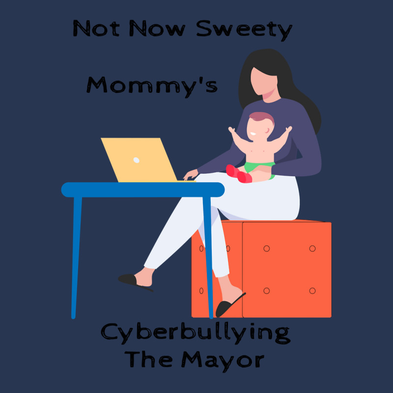 Not Now Sweety Mommys Cyberbullying The Mayor   Co Men Denim Jacket | Artistshot